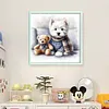 Dog And Bear-11CT/14CT Stamped Cross Stitch 40*40cm/15.75*15.75in tapestrymarket