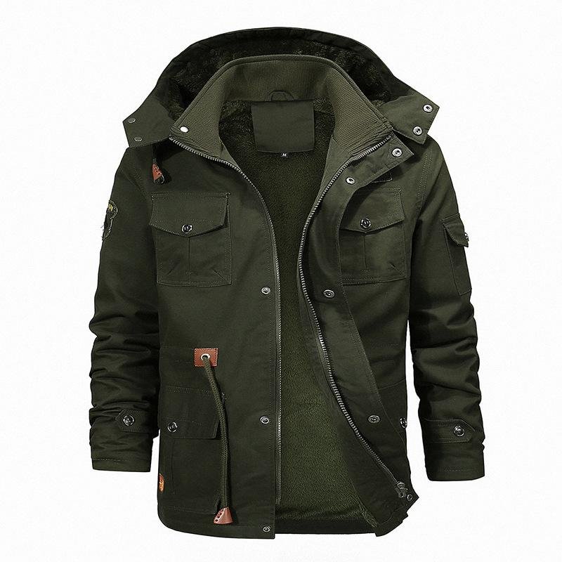 Men's outdoor plus velvet padded coat jacket / [viawink] /