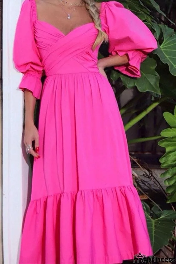 Fashion Long Waist Loose Dress