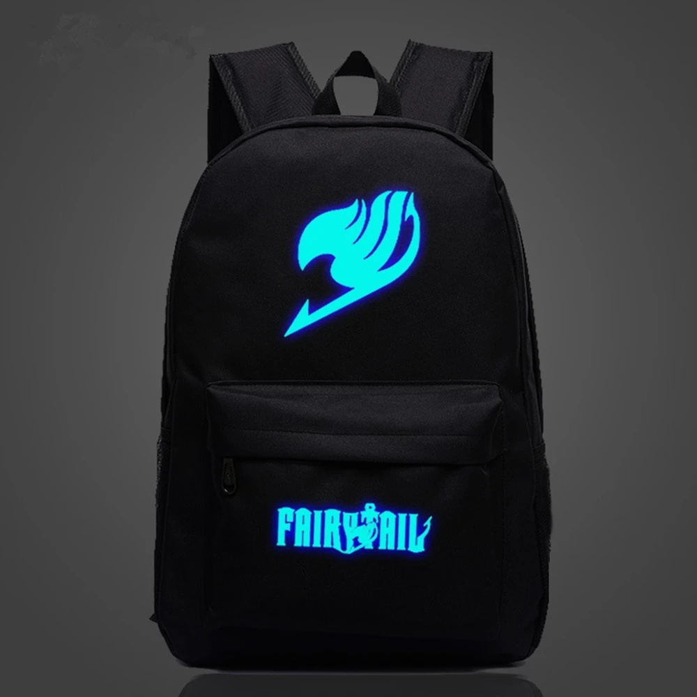 Fairy Tail Natsu Magic Guild Luminous Logo Schoolbag Backpack
