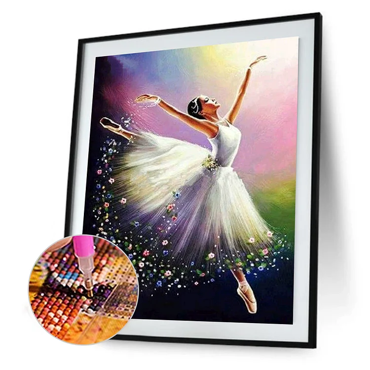 Full Round Diamond Painting - Ballet Girl 30*40CM