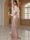 Evening Long Sleeves Wrap Solid V-Neck Dress