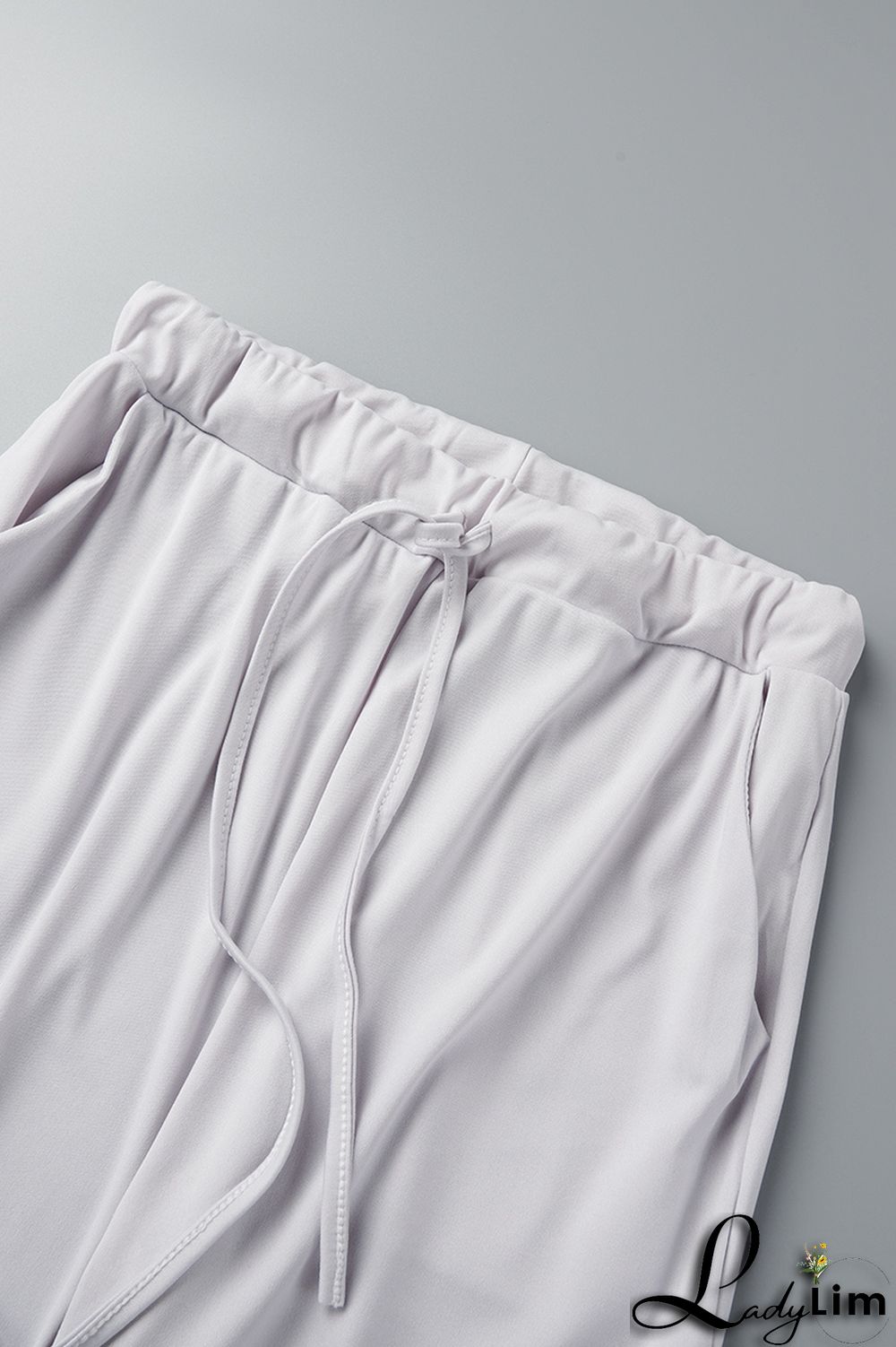 Grey Casual Letter Print Basic O Neck Short Sleeve Two Pieces