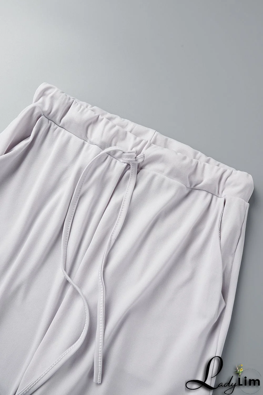 Grey Casual Letter Print Basic O Neck Short Sleeve Two Pieces