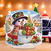 Christmas Snowman Diamond Dot Painting Ornament DIY Double Sided Acrylic