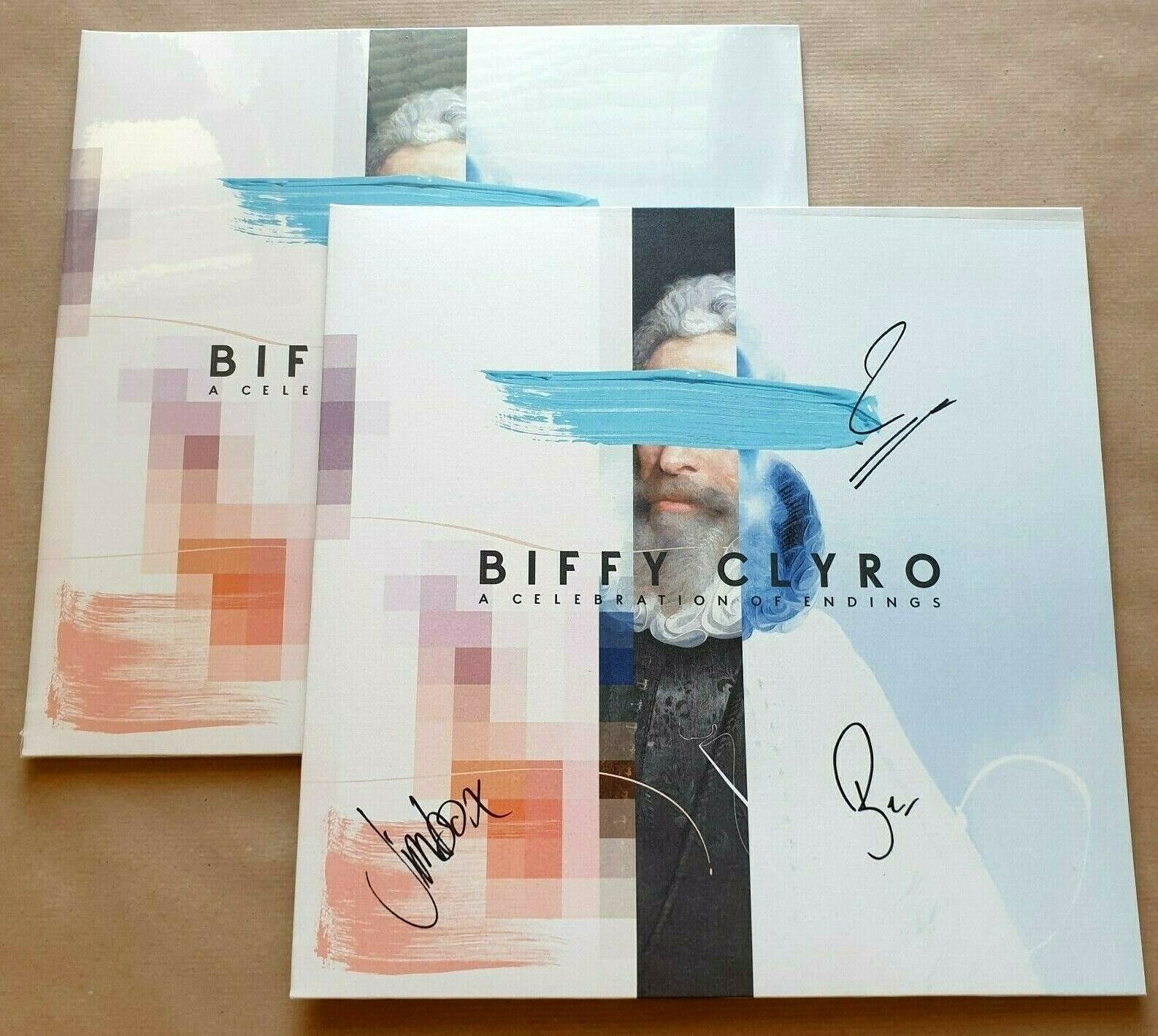 BIFFY CLYRO - A CELEBRATION OF ENDINGS Official Signed Autographed LP