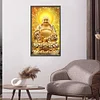 Diamond Painting-DIY Full Round Drill Buddha Light Shines Full(40*70CM)