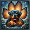 Dog Paw-11CT Stamped Cross Stitch 45*45cm tapestrymarket