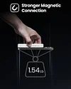 Magnetic Power Bank (ICEMAG), The World's First Transparent 10,000mAh Battery Pack With Active Cooling Fan, Magnetic Portable Charger With 20W USB-C Fast Charging Function, Suitable For iPhone15/14/13/Pro/Pro Max/Mini