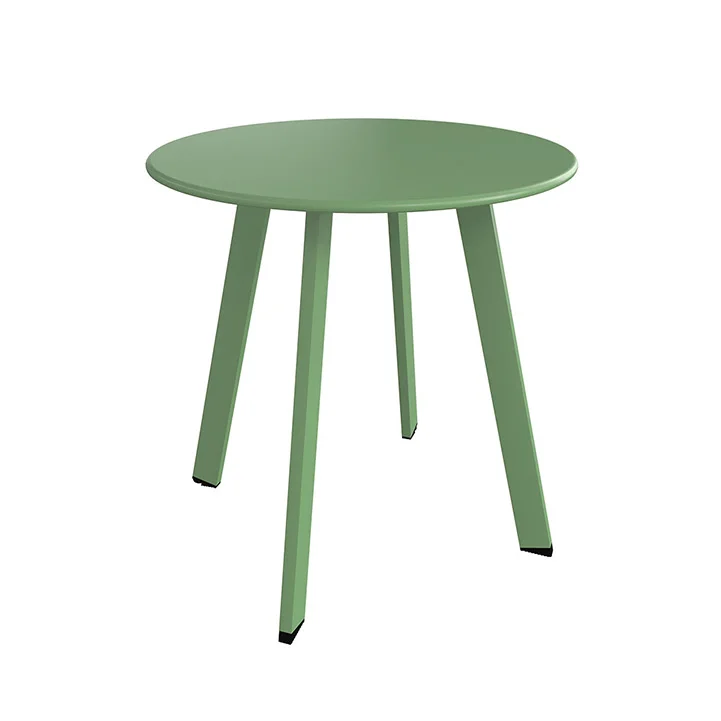 GRAND PATIO Steel Patio Side Table, Weather Resistant Outdoor Round End Table 