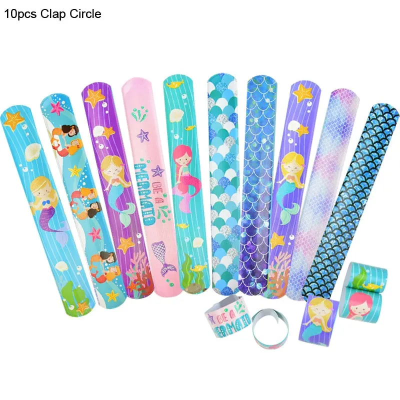 Mermaid Birthday Party Disposable Tableware Set Under The Sea Party Little Mermaid Girls 1st Birthday Decoration Shell Balloons