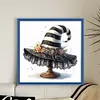 Witch Hat-14CT Stamped Cross Stitch 40*40cm tapestrymarket