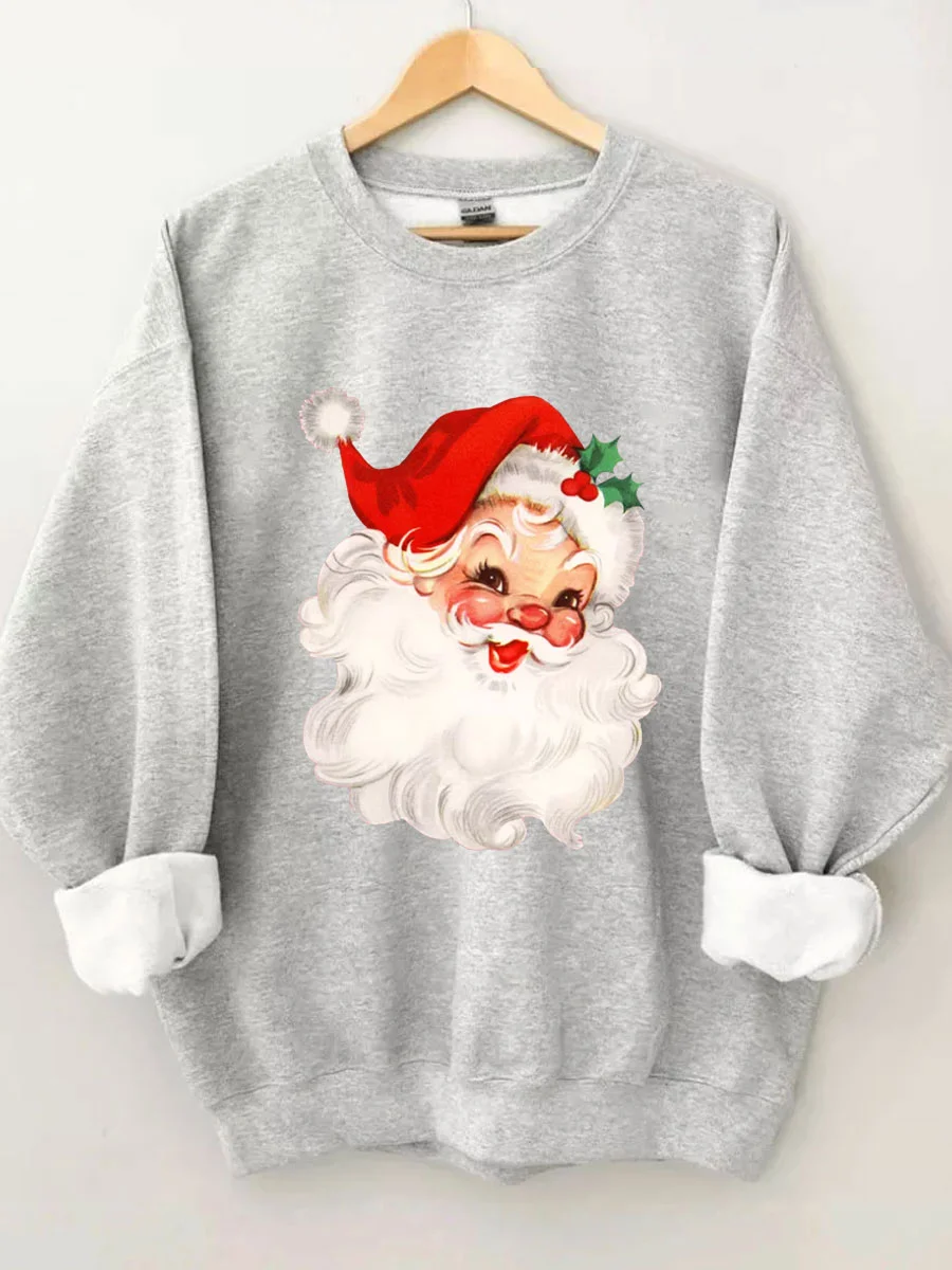 Retro Christmas Santa Sweatshirt