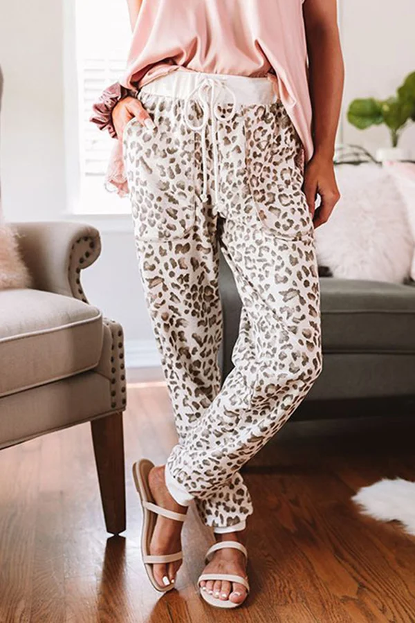 Leopard-print Track Trousers