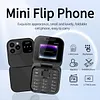 PUSOKEI 4G LTE Flip Phone Unlcoked, 4G Mini Flip Phone for Seniors, Loud Speaker, Dual SIM Slot, 1.77 Inch Screen, One Click Dialing, Bluetooth, FM Radio
