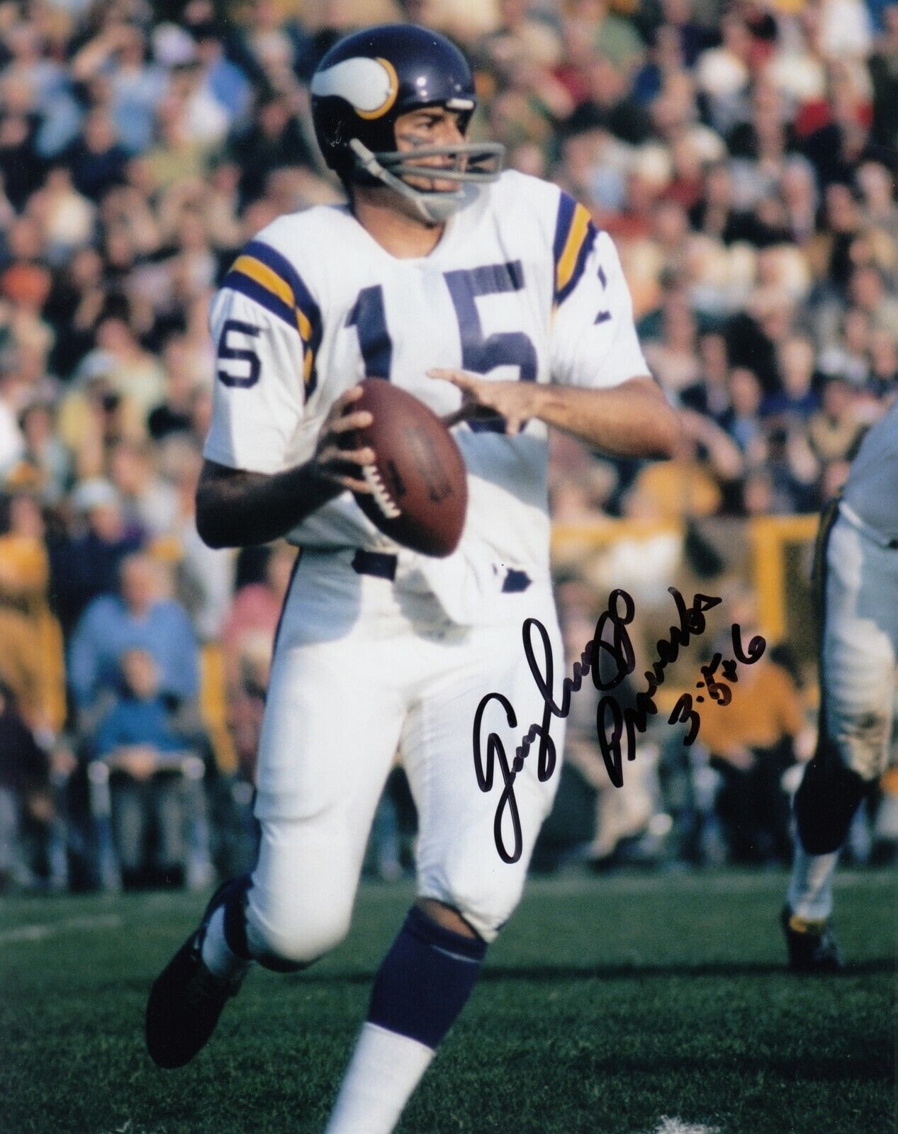 Gary Cuozzo #1 8x10 Signed w/ COA Minnesota Vikings 031719