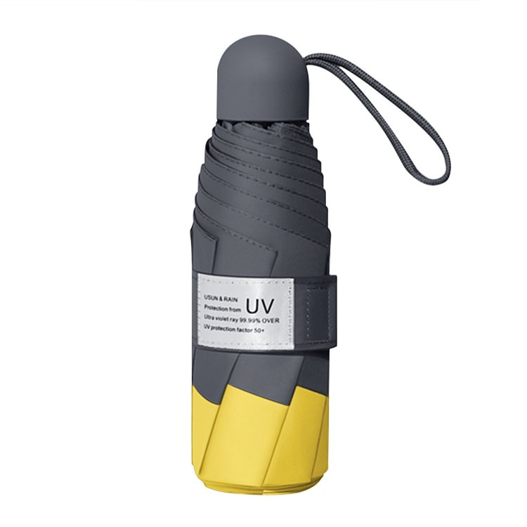 Ultralight Sunshade Umbrella Mini Pocket Pure Color UV Protection Umbrellas