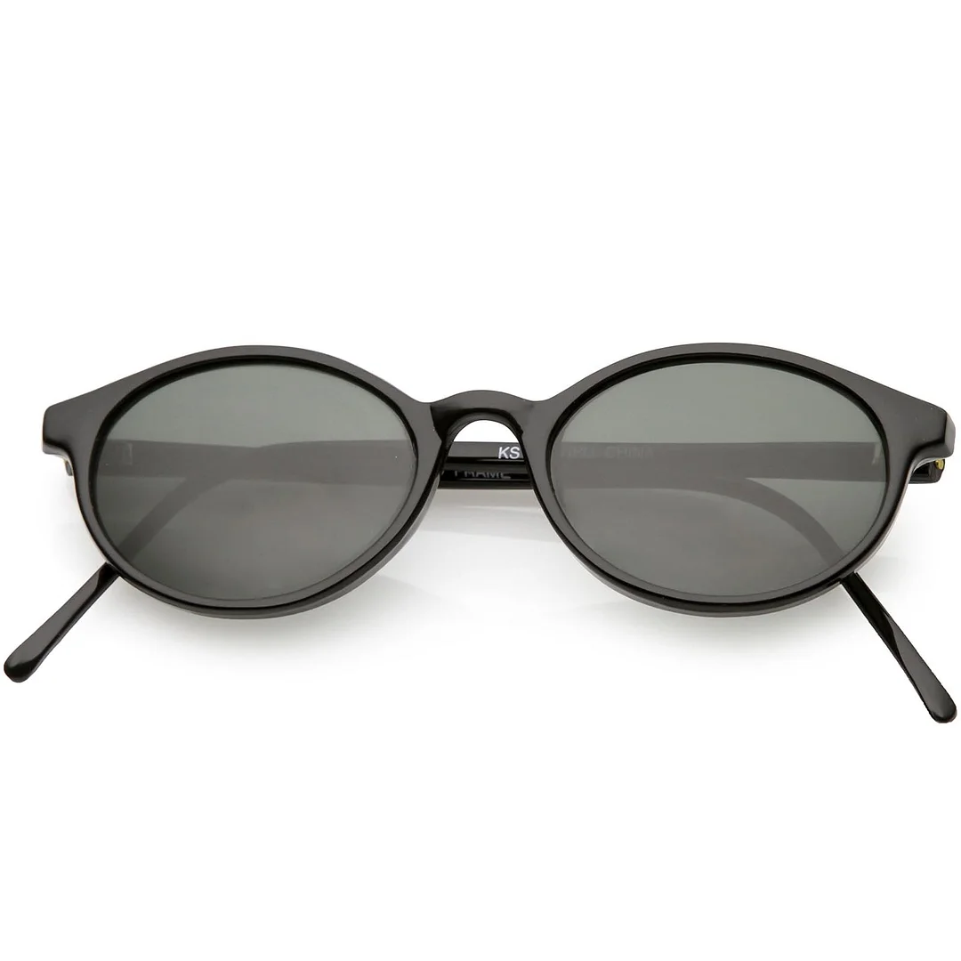 True Vintage Small Horn Rimmed Oval glasses Slim Arms 48mm