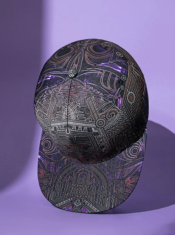 Men's Geometric Pattern Print Casual Hip-Hop Baseball Cap