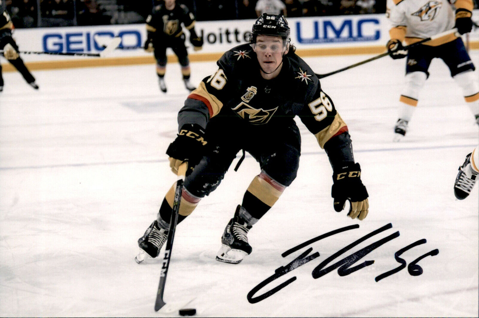 Erik Haula SIGNED 4x6 Photo Poster painting VEGAS GOLDEN KNIGHTS #6