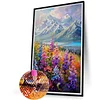 (40*60cm)Snow Mountains - Full Round Drill Diamond Painting
