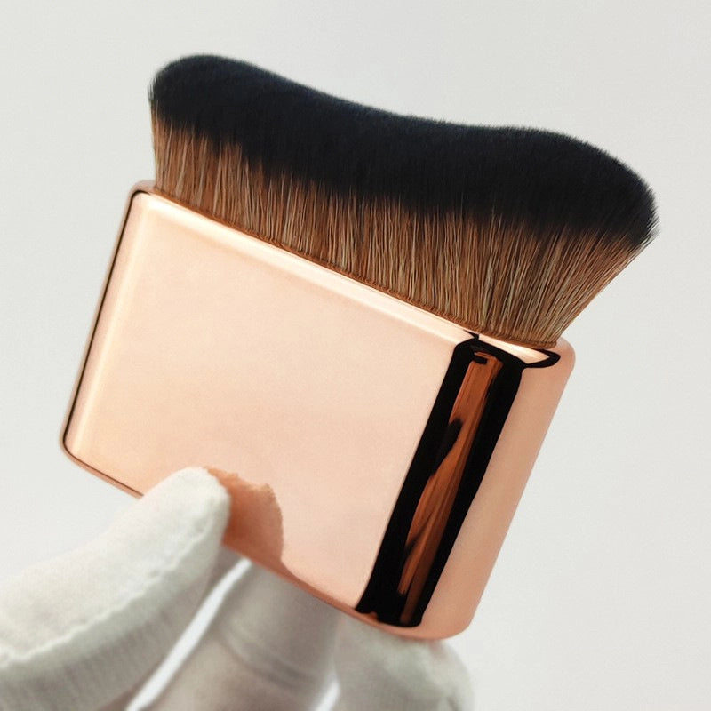Soft Hair Makeup Brush Multipurpose Body Flat Brush Neck Brush Caterpillar Foundation Powder Brush