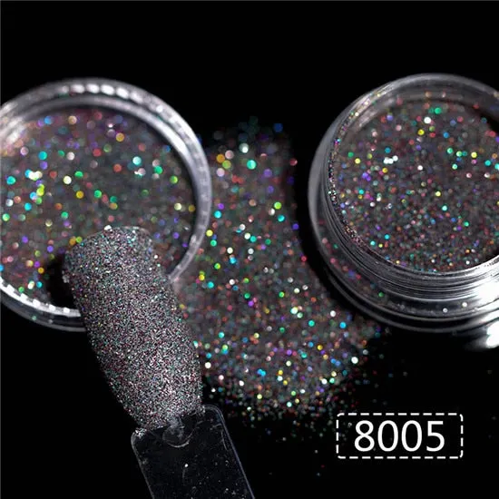 1 Box Gold Sliver Pink Mirror Nail Powder Glitter Sequins Nail Art Gel Polishing Chrome Flakes Pigment Dust Decorations