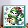 Cute Snowman-18CT Stamped Cross Stitch 30*30cm/11.81*11.81in