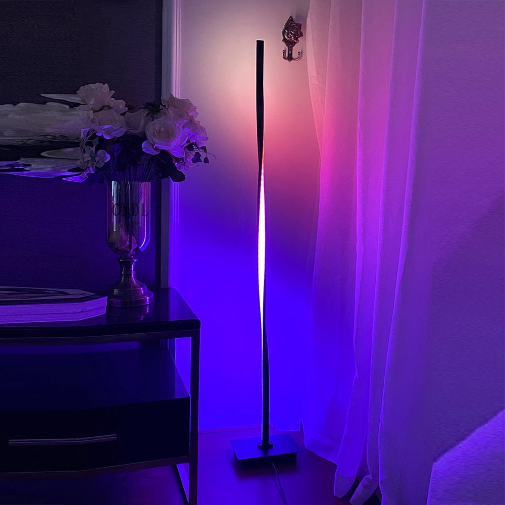 Modern LED RGB Floor Lights Lighting Living Room Bedroom Decor Floor