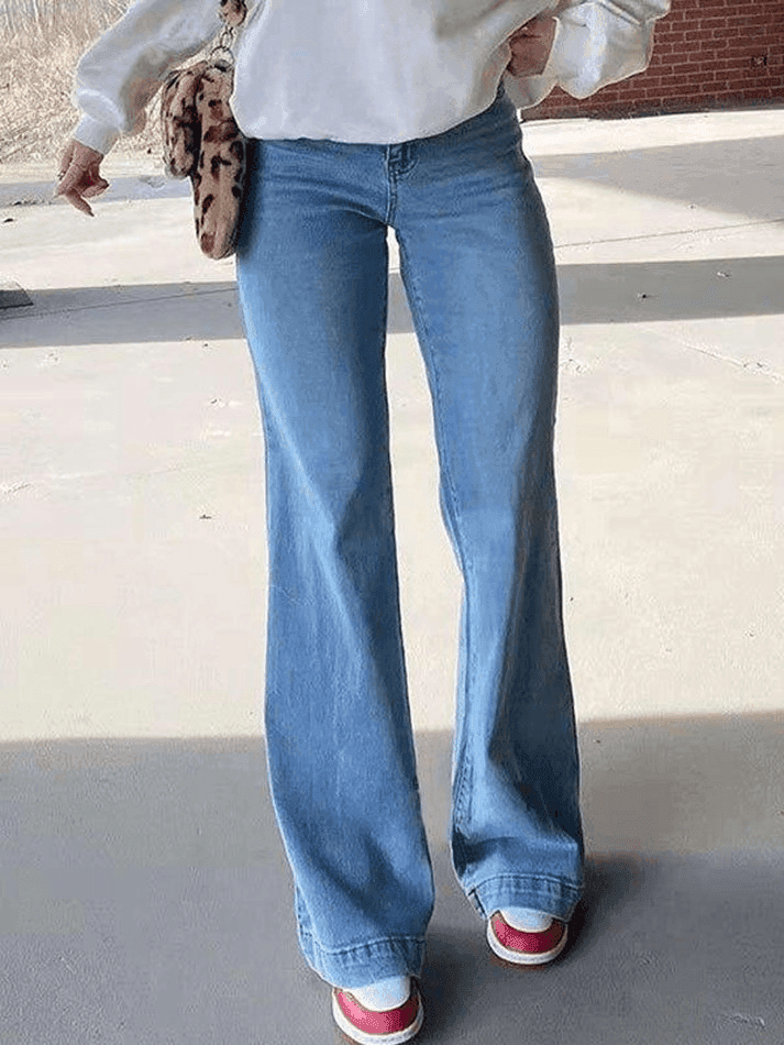 Toloer Mid Waist Washed Boyfriend Jeans-Outfit Ideas