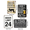 4pcs - Vintage Metal Signs(12*16Inch)   - Bar