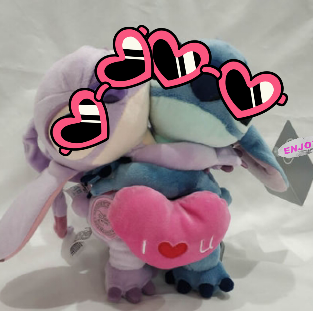 Valentines ST!TCH & ANG3L self defense keychain with jumbo love plushies and more!