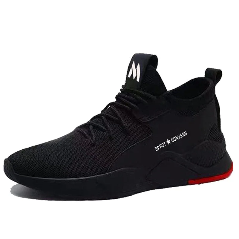 2019 New Black Breathable Runner Sports Sneakers Men's Leisure Breathable Mesh Outdoor Fitness Running Sport Sneakers Shoes