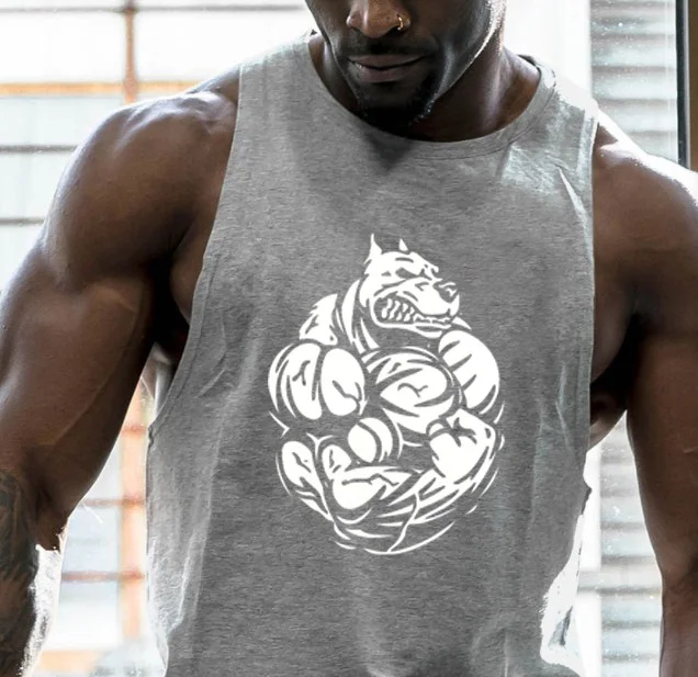 Gym Tank Tops Sleeveless Fitness Workout Shirts for Men at Hiphopee