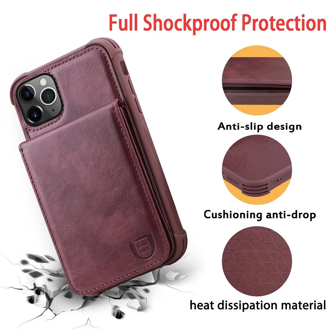 VANAVAGY Wallet Case for Apple iPhone 14 Pro 5G 6.1