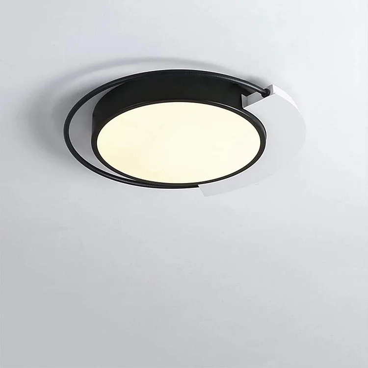 Modern Circular Flush Mount Ceiling Light Light 1 Light - Appledas
