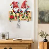 Wooden Special Shape Love And Gnome 3 Hooks No Punch Diamond Painting Hook Rail