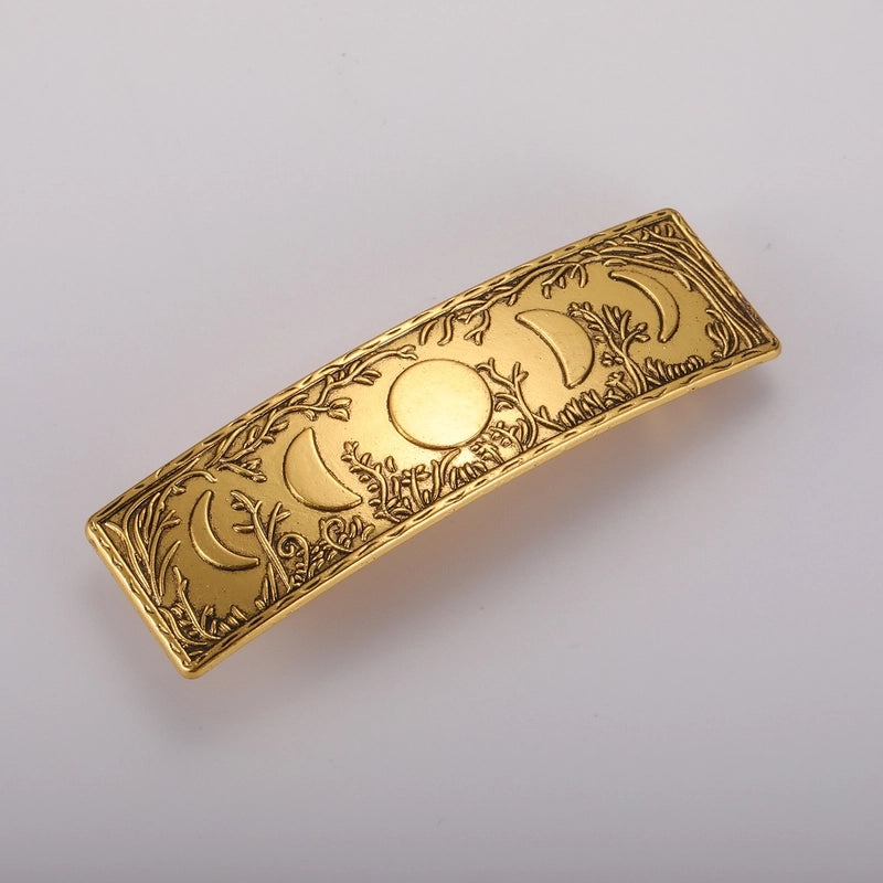 Women’s Retro Minimalist Moon Alloy Plating Hair Clip