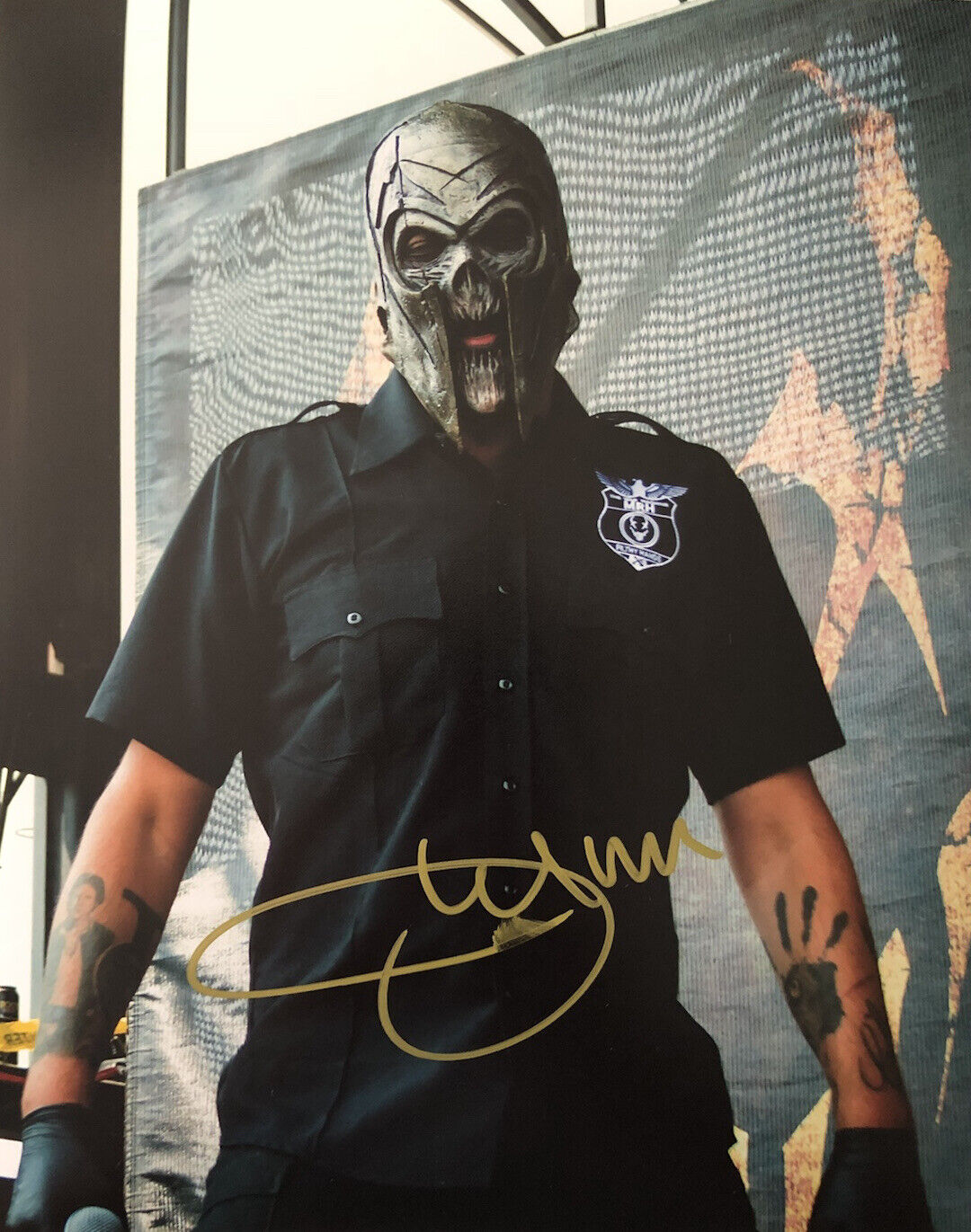 JMANN HAND SIGNED 8x10 Photo Poster painting MUSHROOMHEAD SINGER JASON POPSON AUTOGRAPH COA