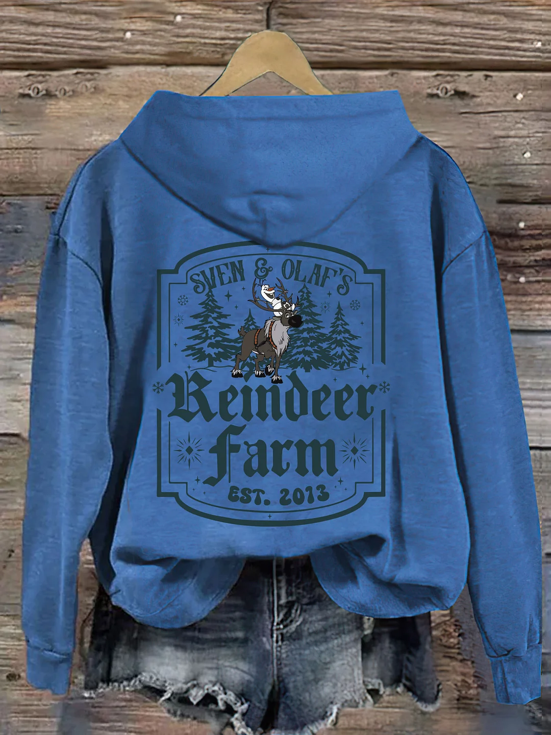 Snowman And Reindeer Christmas Hoodie