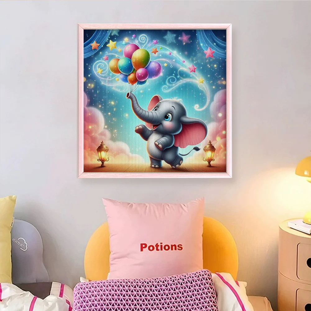 11CT Full Stamped Cross Stitch - Dumbo(Canvas|40*40CM)