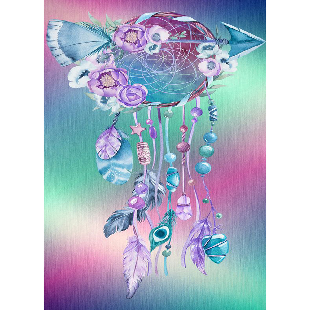 

30*40CM - Round Drill Diamond Painting - Dreamcatcher, 501 Original