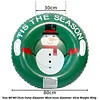 PVC Thickened Ski Ring with Handles Inflatable Ski Board Kids Snow Sledding Tool