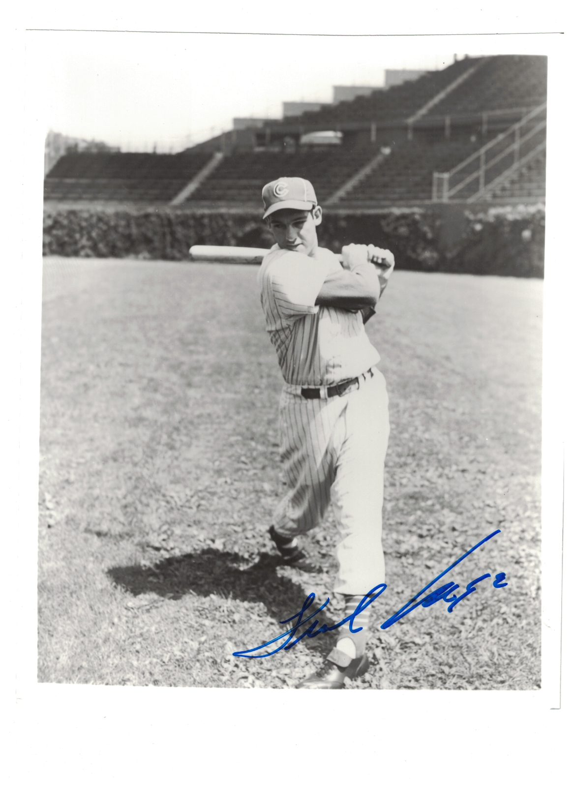 Frank Ernaga Chicago Cubs Signed 8 x 10 Photo Poster painting W/Our COA RH1