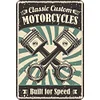 [Grande Taille]Moto - Panneaux en &eacute;tain m&eacute;tallique(30*40cm)
