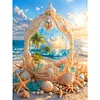 Diamond Painting -DIY Round Drill Openwork Pearl Ocean