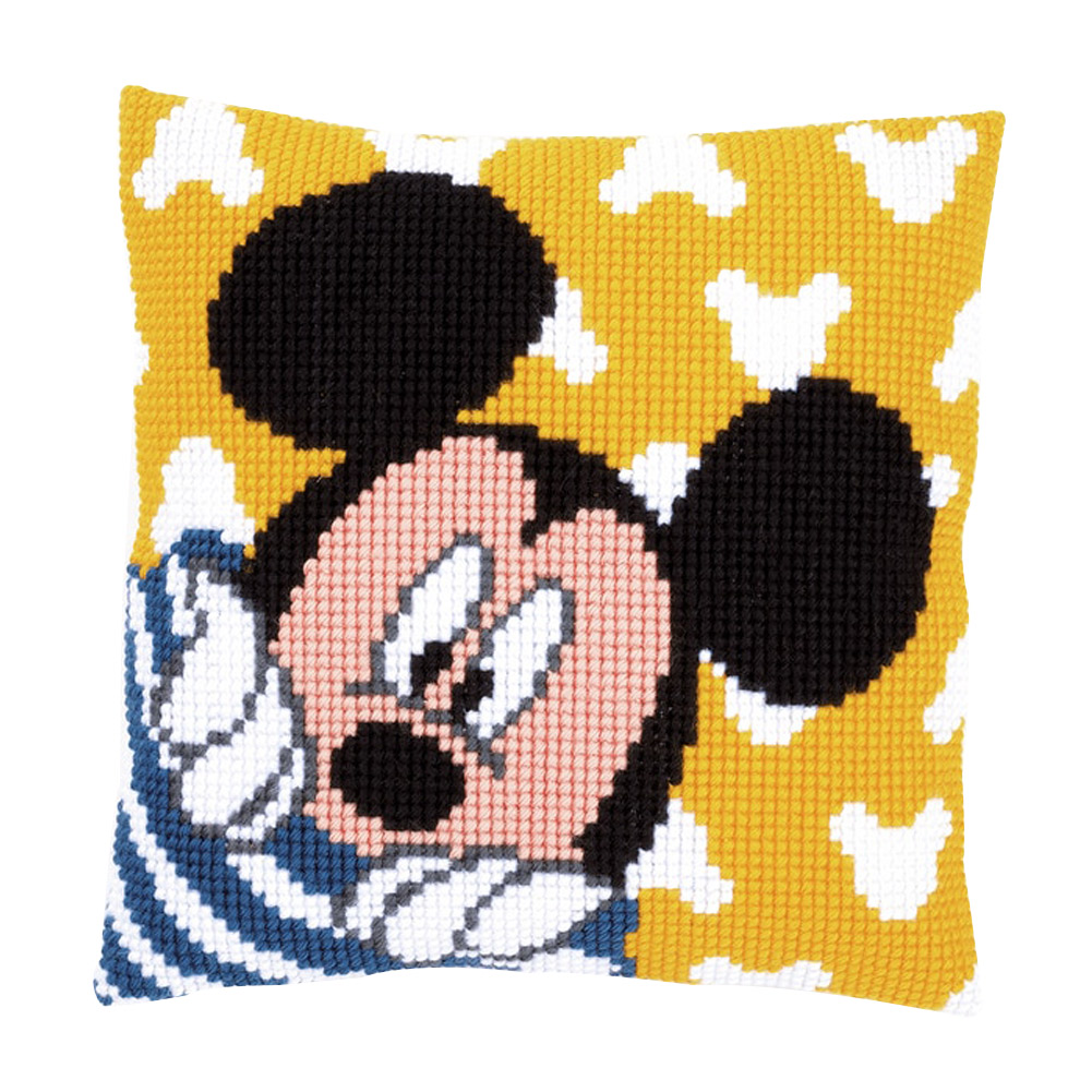 

Cartoon Mouse - 11CT Stamped Cross Stitch Pillowcase - 40*40CM, 501 Original