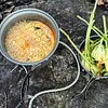 2Pcs Camping Cooking Pot Aluminum Alloy Backpacking Pot Gear for Trekking Hiking