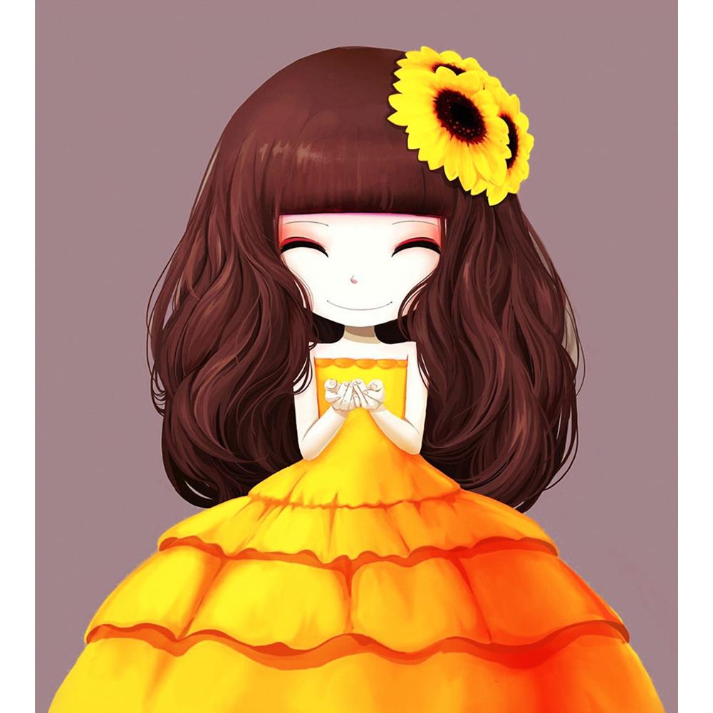 

Cartoon Girl - Round Drill Diamond Painting - 45*50CM, 501 Original
