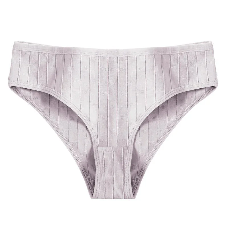 Women Panties Cotton Underwear Solid Color Briefs Female Underpants Intimate Lingerie Sexy Women's Pantys Embossed Heart Pattern